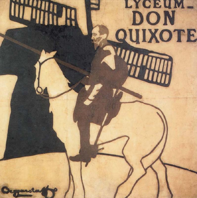 James Pryde and William Nicholson Don Quixote oil painting image